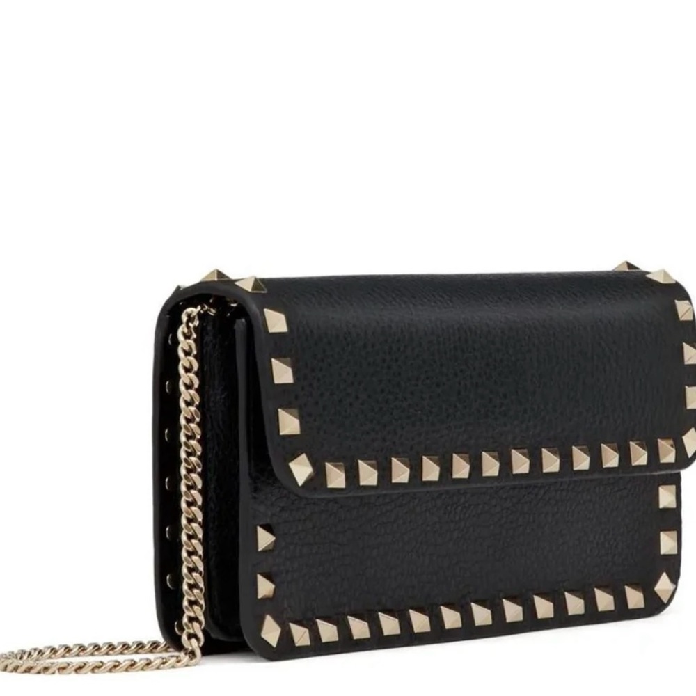 Valentino Rockstud Leather Wallet On Chain bag - Picture 9 of 10